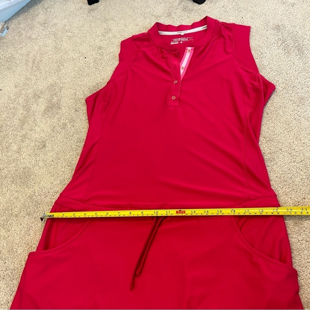NIKE tour performance Dri-fit pink sleeveless tennis golf athletic dress Sz L - Picture 14 of 14
